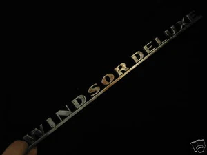 CHRYSLER WINDSOR DELUXE OEM EMBLEM SCRIPT 13 5/8" LONG - Bild 1 von 1