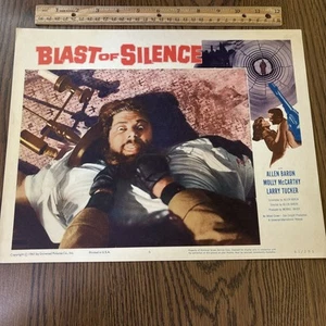 Vintage 1961 Blast of Silence Film Lobbykarte Poster Allen Baron Molly McCarthy - Bild 1 von 6