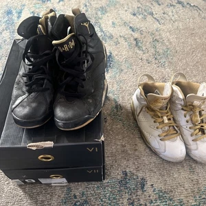 Jordan 7 Retro Golden Moments 2012 Taille 9 Occasion 304775-030 Vintage - Photo 1/12