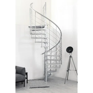 Minka Außenspindeltreppe Spino Zink Smart 38-305,5cm Geschosshöhe Balkon Treppe - Bild 1 von 11