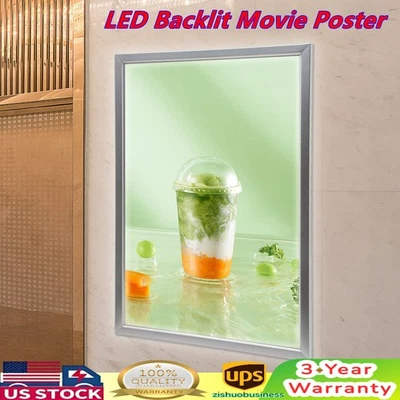 27"x40" LED Light Box Backlit Movie Poster Art Picture Frame Advertising Display - Image 1 of 4
