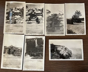Lot of 7 Grand Canyon, Arizona AZ Photos ~ Dated 1930 ~ Hopi House, Hermits Rest - Picture 1 of 14
