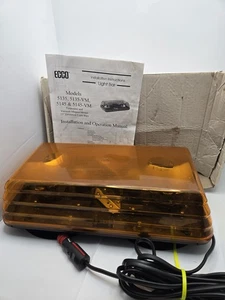 ECCO 5135A-VM AMBER 15" BAR LIGHT VACUUM MAGNET MOUNT - Picture 1 of 8