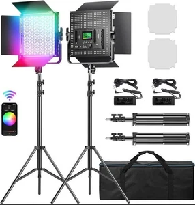 IVISII I80RGB PROFESSIONAL VIDEO LIGHT KIT - Picture 1 of 7
