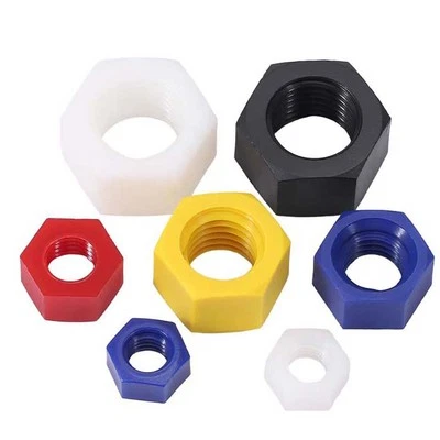 Kunststoff Nylon Sechskantmuttern Farbige Mutter M2 M2.5 M3 M4 M5 - M20 DIN 934 - Bild 1 von 4