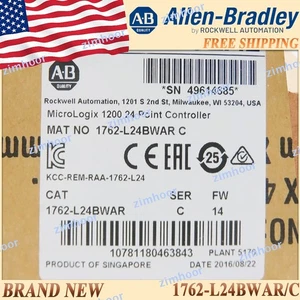 1PC New AB 1762-L24BWAR/C MicroLogix 1200 24Point Controller 1762L24BWAR serC US - Picture 1 of 7