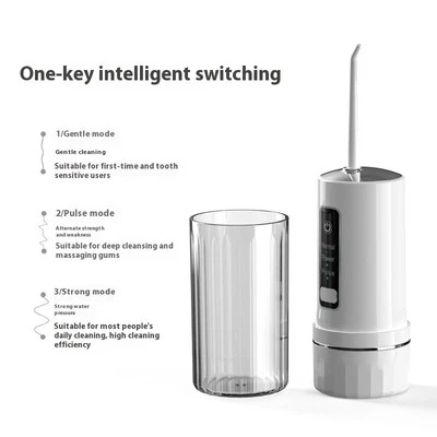 Беспроводная зубная нить портативные импульсные режимы перезаряжаемые нити глубокая очистка - Изображение 1 из 4