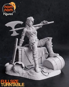 Karlach | Resin Model or Bust Kit | BG3 Baldur’s Gate Tiefling Barbarian - Picture 1 of 11
