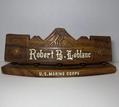 Именная табличка с флагом Корпуса морской пехоты США (USMC) EGA Wow! - Изображение 1 из 4