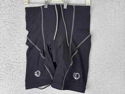 Pantalones Cortos de Ciclismo Pearl Izumi Para Hombres Grandes Forro Acolchado Negro Cordón EE. UU. Gamuza Foto 1 de 4