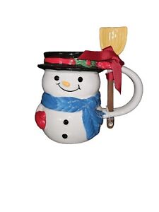 Christmas Snowman Mug W/ Snow Shovel Stirrer 18.9on