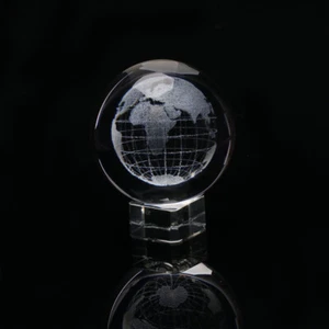 Clear Glass Sphere Crystal Sphere System Sphere Crystal Paperweight - Picture 1 of 12