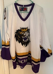 Vintage Maglia da hockey Manchester Monarchs AHL marca SP (etichetta taglia mancante) - Foto 1 di 6