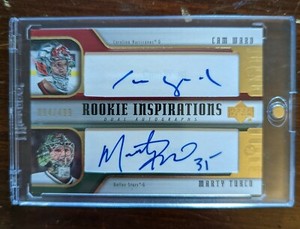 2005-06 Upper Deck Rookie Update /499 Cam Ward Marty Turco #262 Rookie Auto RC