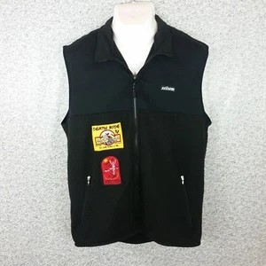Vintage Hind Mens Black Vest Sz XL Cycling Death Ride 98/99 Patches Bicycle Tour - Picture 1 of 6