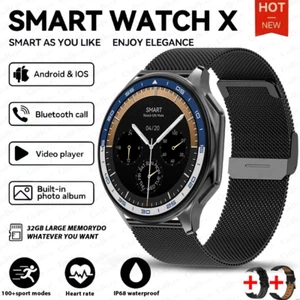 Bluetooth Llamada Reloj Inteligente Rastreador de Ejercicio Impermeable Monitor de Ritmo Cardíaco Brújula - Imagen 1 de 20