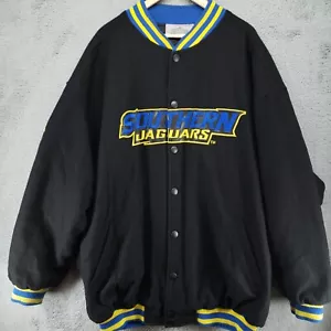 Southern University Jaguars Vtg 90s Logo NCAA Athletic Varsity Snap Jacket 4XL - Picture 1 of 23