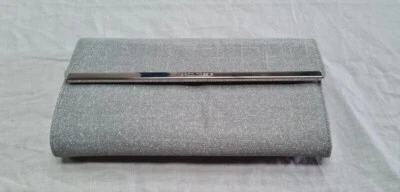 Marco Tozzi Evning Silver Lame Clutch/Shoulder Bag - Image 1 of 4