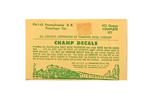 Pennsylvania Railroad Decals, HO Champ PH-145, Pennsylvania Passenger Car - Picture 1 of 1