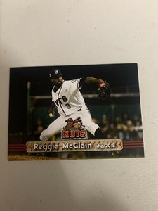 Reggie McClain Card 2018 Modesto Nuts Team Card