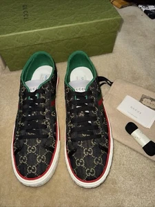 Men’s Gucci tennis 1977 low top sneakers SZ 13 UK 13.5-14 US EU 47 Black $790 - Picture 1 of 8