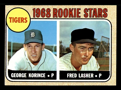 1968 Topps Baseball 447 Detroit Tigers Rookies EX to EXMT No creasing - Image 1 of 2