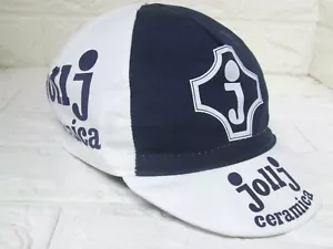 CAPPELLINO CAPPELLO CAP HAT BICI CICLISMO TEAM JOLLJ CERAMICA NUOVO NEW - Imagen 1 de 4