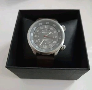Armand Basi Sten Inner Bezel Gray Dial 46 mm Quartz w Brown Silicone Strap - Picture 1 of 9