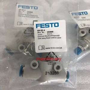 1pc NEW Throttle Valve Gas Connector GRQS6 GR-QS-6 193969 #E7* - Bild 1 von 4