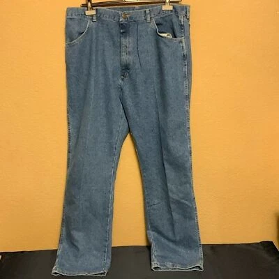 Wrangler Men’s Straight Denim Jeans Size 39x32 Blue - Image 1 of 4