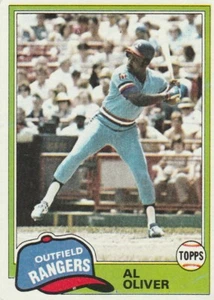 FREE SHIPPING-NRMINT-1981 Topps #70 Al Oliver Texas Rangers Baseball Card - Picture 1 of 1