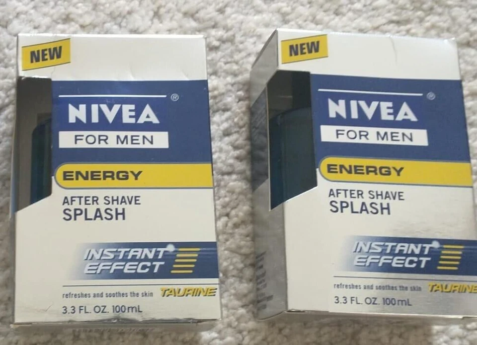 Pack de 2 Nivea Energy After Shave Splash Hombres 3.3 Fl. Efecto instantáneo de taurina oz Foto 1 de 1