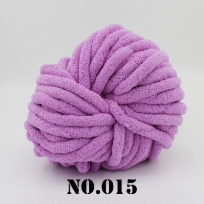2cm Thick Chenille Yarn Chunky Super Soft Bulky Knitting Wool Roving Crocheting - Image 1 of 4