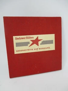 Ddr Souvenir Medal Seelower Heights with Fabric Case - Picture 1 of 9