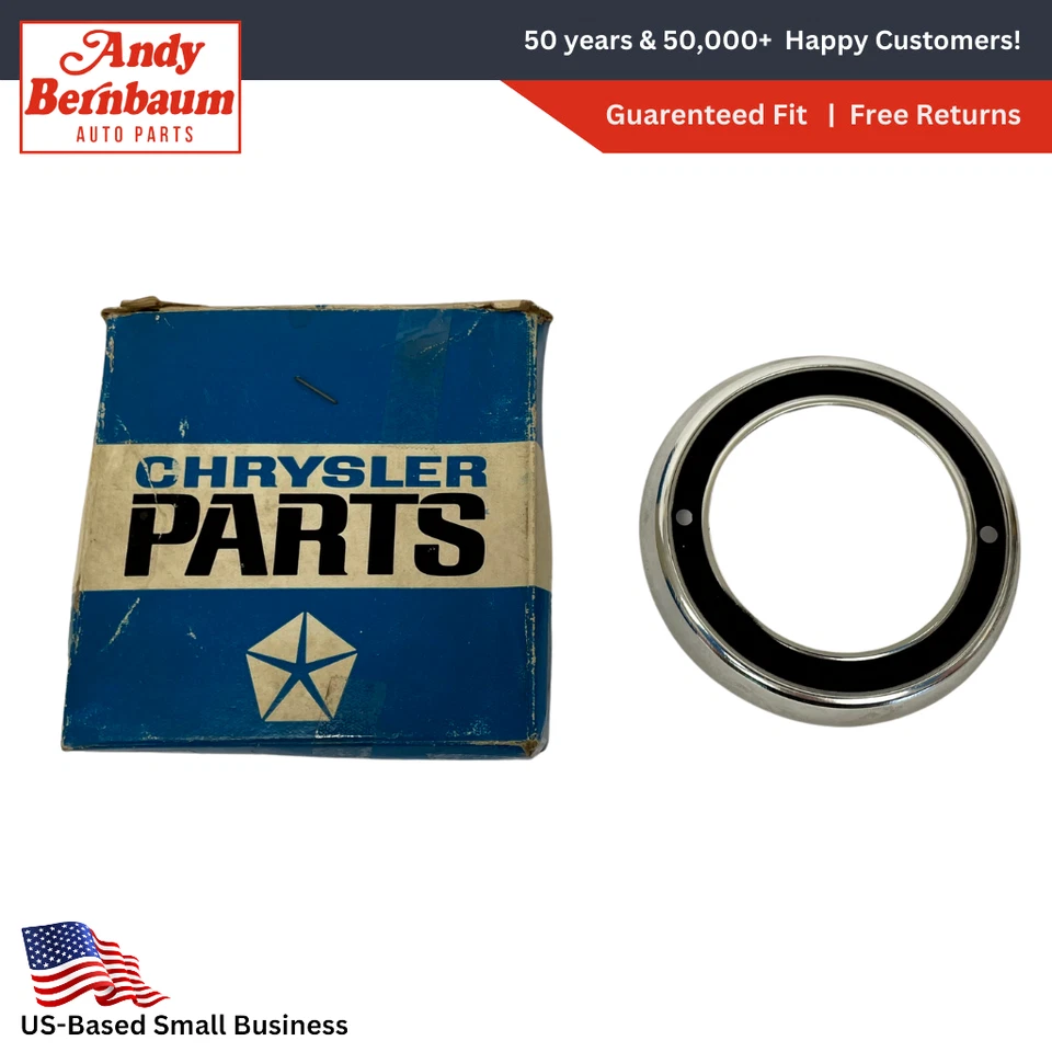 1964-1966 Plymouth Chrysler Dodge Polara Luz Lámpara Lente Bisel 2581028 Nuevo de Lote Antiguo Foto 1 de 4