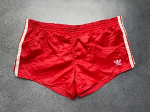 Vintage Adidas Origin Nylon Glanz Retro Sprinter Shorts Shiny Running Size L - Picture 1 of 7