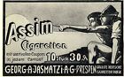 Georg A. Jasmatzi A.G. Dresden Assim Cigaretten Historische Annonce 1904