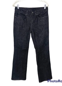 Duluth Trading Company Womens Jeans Bootcut Mid Rise Black Denim Pants Size 8x31 - Picture 1 of 7