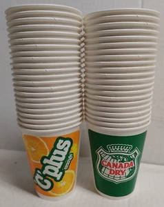 Vintage Canada Dry C'plus Orange 7oz 200ml Paper Cup Lot of 43 - Picture 1 of 3