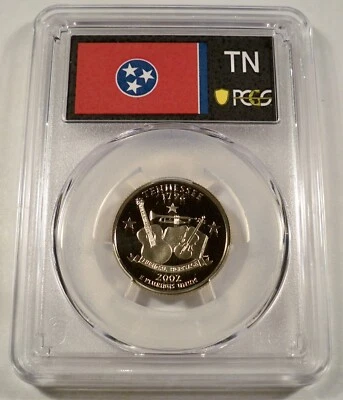 2002-S 25c CLAD PCGS PR70DCAM TENNESSEE QUARTER PROOF DEEP CAMEO PR 70 DC - Image 1 of 3