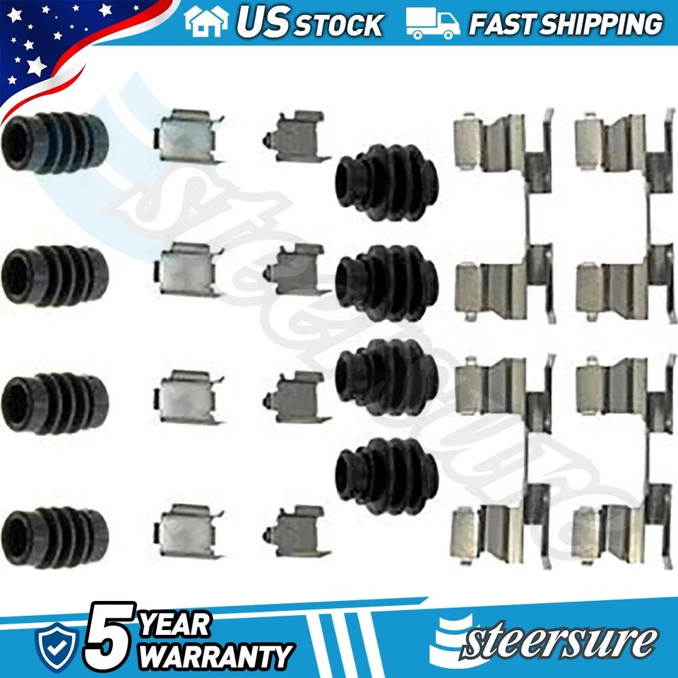 Dorman - Kit de ferragens de freio a disco dianteiro traseiro First Stop para 2009-2011 Lincoln MKS - Imagem 1 de 4