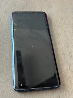Samsung Galaxy S9 SM-G960U 64 GB azul coral desbloqueado piezas solo agrietadas como están Foto 1 de 4