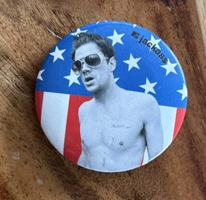 Johnny Knoxville 2001 Vintage Button Jackass MTV 1.5 Inch  - Picture 1 of 4