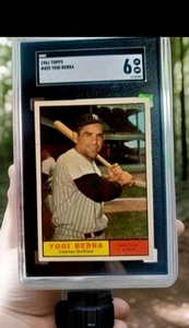 1961 TOPPS YOGI BERRA #425 GRADED 6 SGC. EX-NEAR MINT - Picture 1 of 18