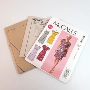 McCalls M7116 Easy Misses Kleid 16 bis 24 Übergröße Muster UNGESCHNITTEN - Bild 1 von 7