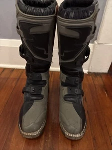 Thor Quadrant MX High-Quality Armored Motocross Boots Black/Green US M Size 9 - Picture 1 of 13
