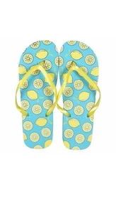 Lemon Women's Rubber Flip Flops Shoes Beach Sandals Shoes - Size Medium 7/8 - Picture 1 of 3
