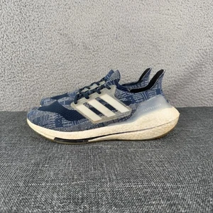 Adidas Ultraboost 21 Zapatos Para Hombre 10.5 Azul Blanco Primeknit Boost Correr Cómodos - Imagen 1 de 9