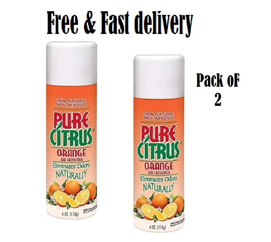 SCENTAIR 2 pack Pure Citrus Orange Air Freshener, 4Oz. Orange Scented Non-Aerosol NEW