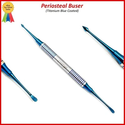 Dental Oral Surgical Periosteal Elevator Buser Titanium Blue Coated - Image 1 of 2